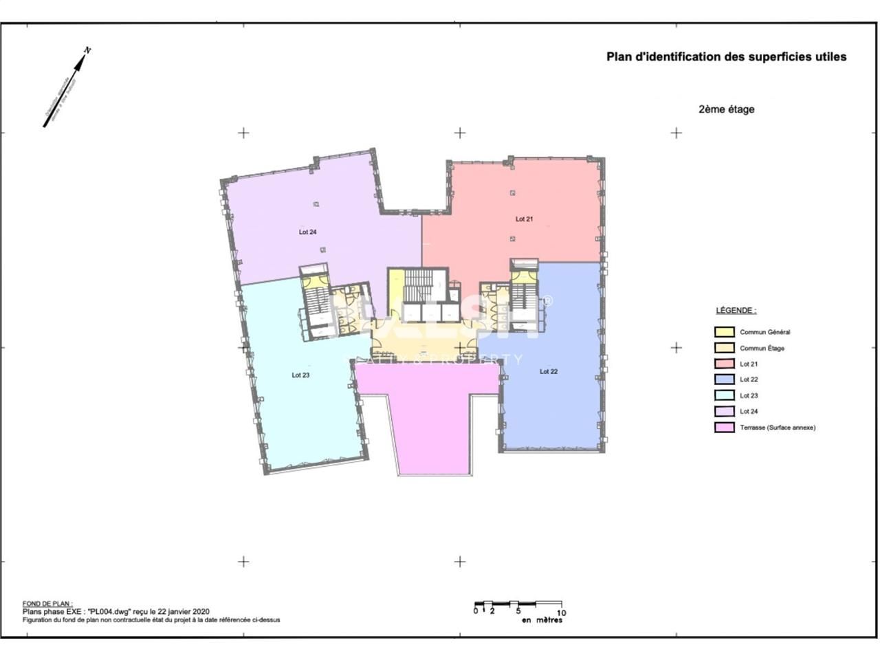 Vente bureaux 289 m² non divisibles
