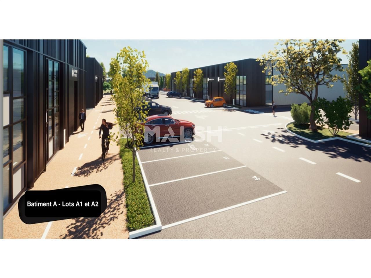 Dans un nouveau parc d'activités de bon standing,