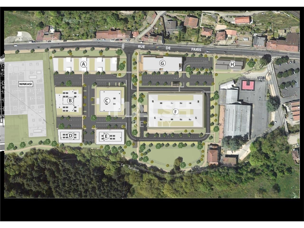 Location bureaux 2351 m² divisibles à partir de 93 m²