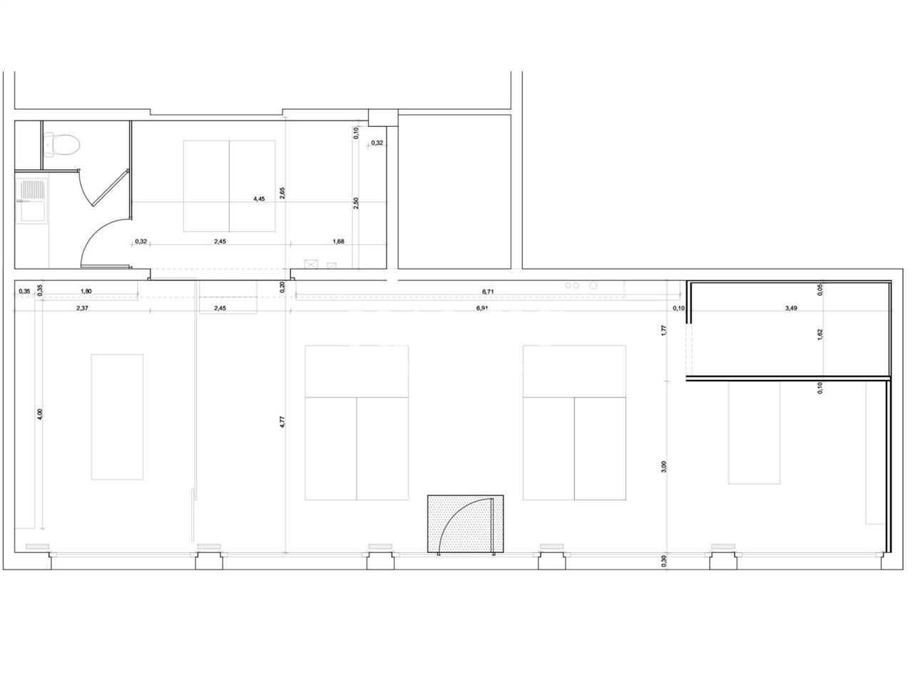 Location bureaux 90 m² non divisibles