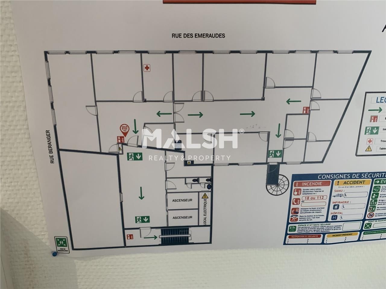 Location bureaux 273 m² non divisibles