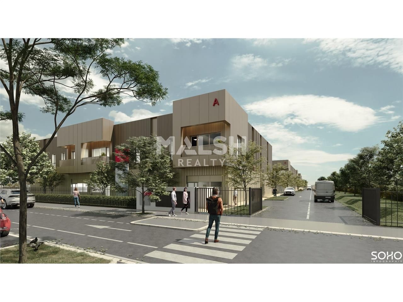 Au sein d'un nouveau parc d'activités clos et séc