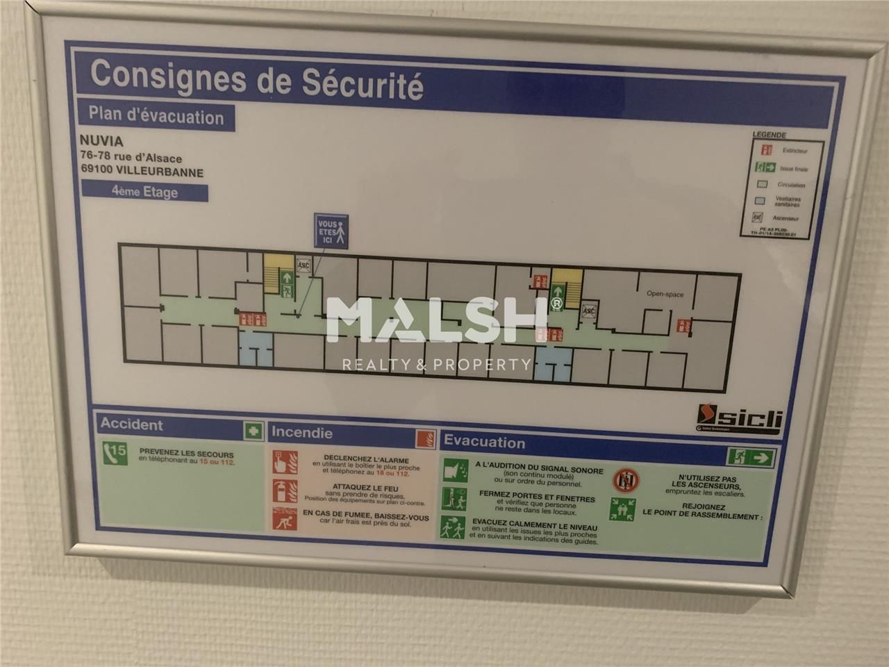 Vente bureaux 280 m² non divisibles