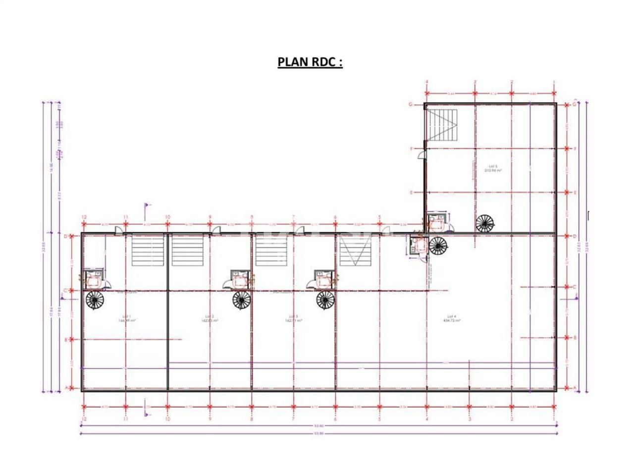 Location entrepots 1469 m² divisibles à partir de 223 m²