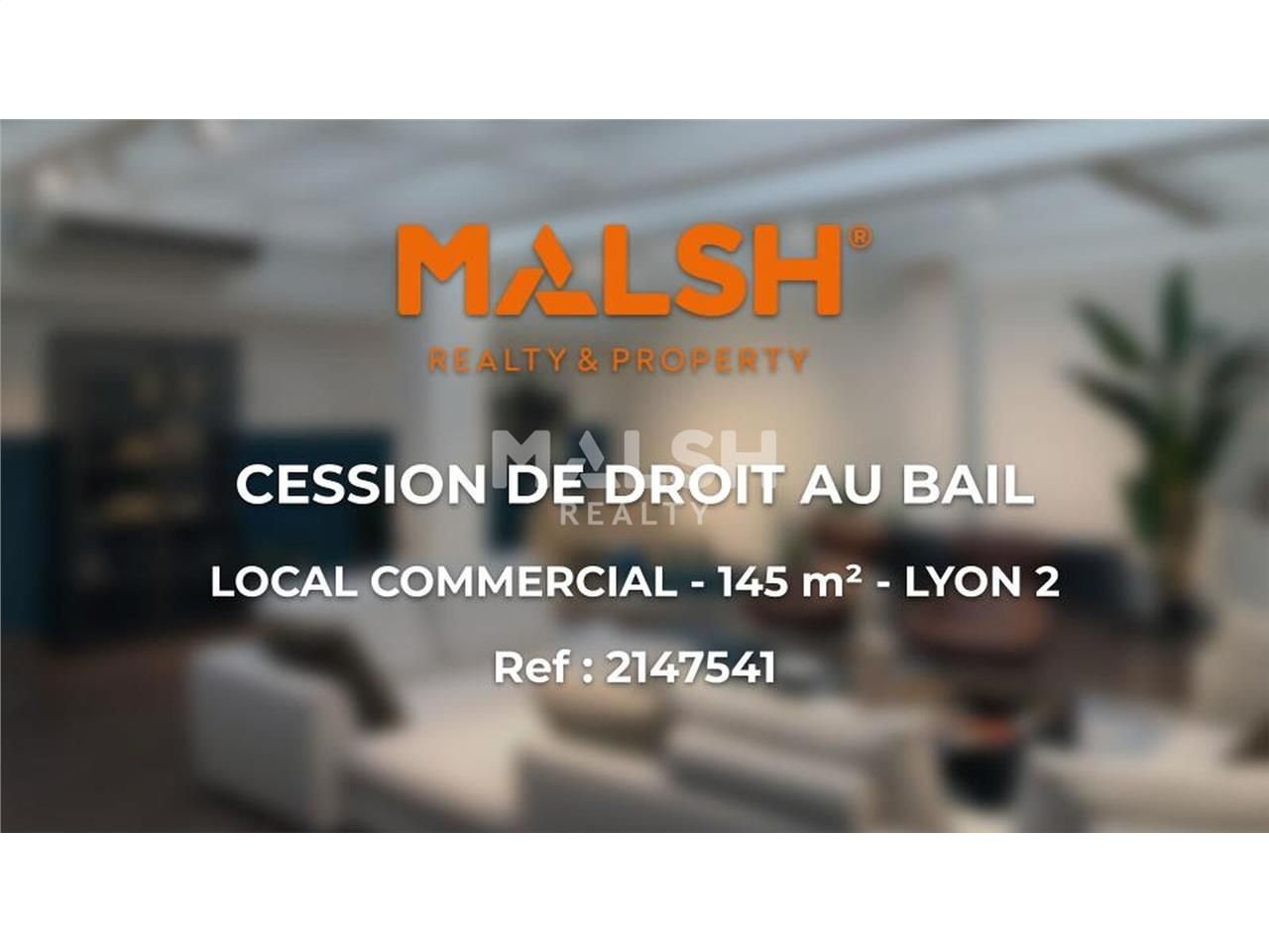 Nous vous proposons la cession d'un local commerc