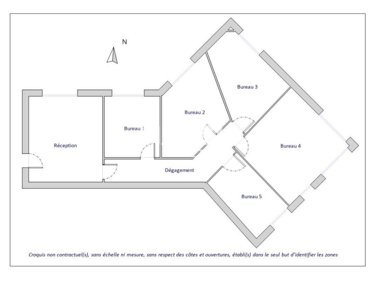 Nous vous proposons à la location une surface de 