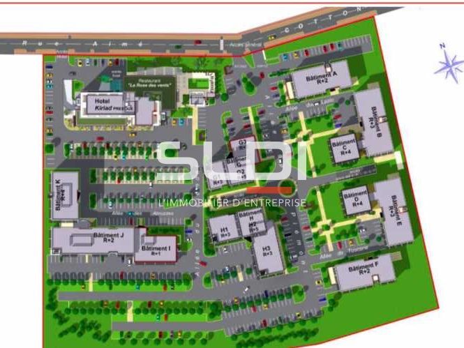 Location bureaux 371 m² non divisibles