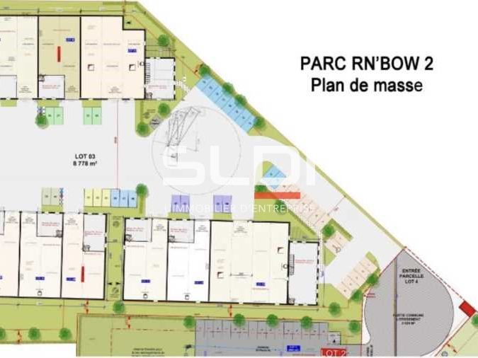 Location entrepots 328 m² non divisibles