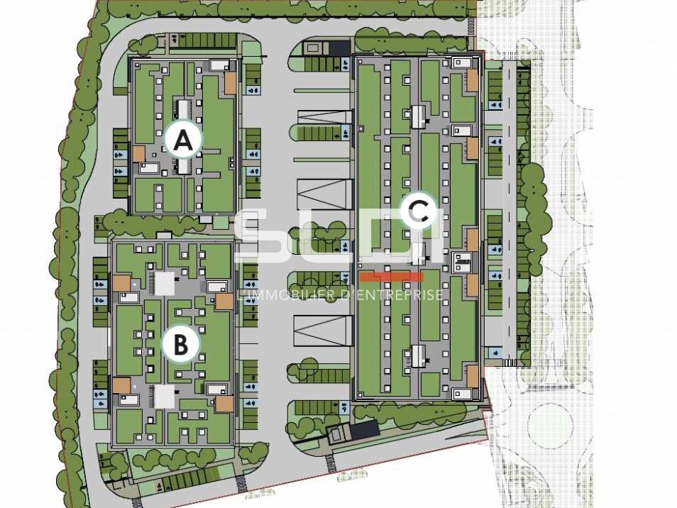 Location entrepots 1198 m² non divisibles