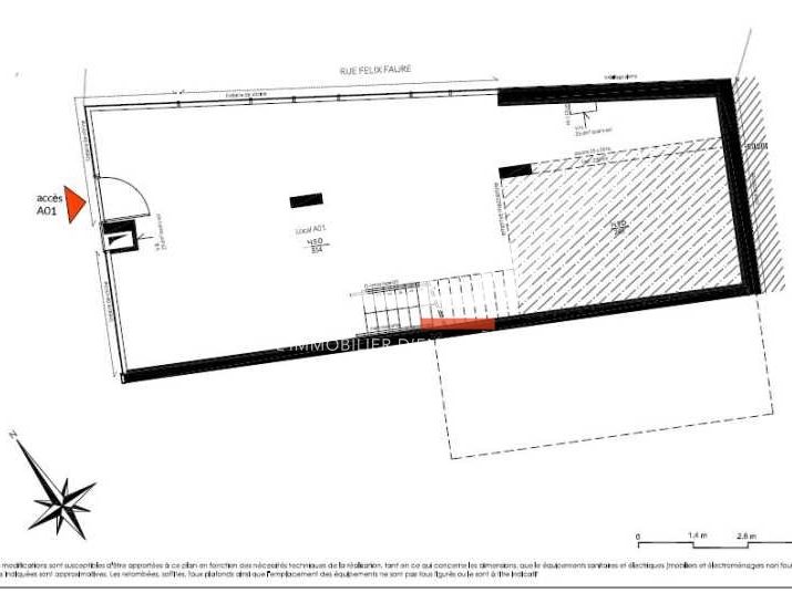 Vente locaux commerciaux 685 m² divisibles à partir de 135 m²