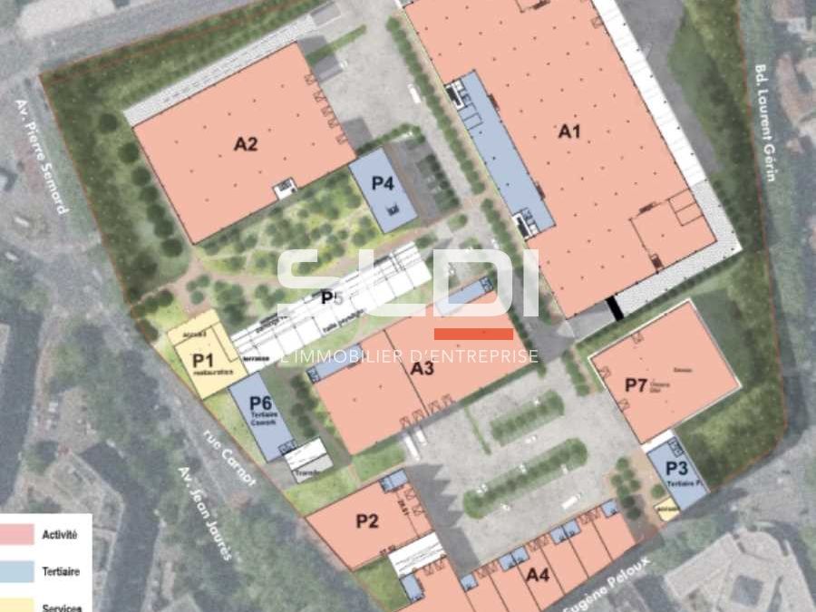 Location entrepots 33280 m² divisibles à partir de 1400 m²