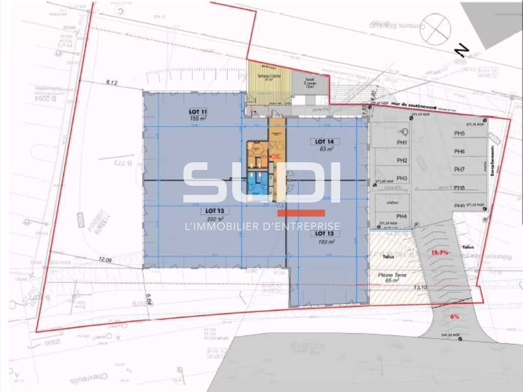 Vente bureaux 246 m² divisibles à partir de 83 m²