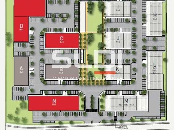 Location entrepots 686 m² non divisibles