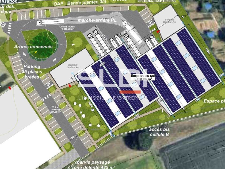 Location entrepots 3278 m² divisibles à partir de 1613 m²