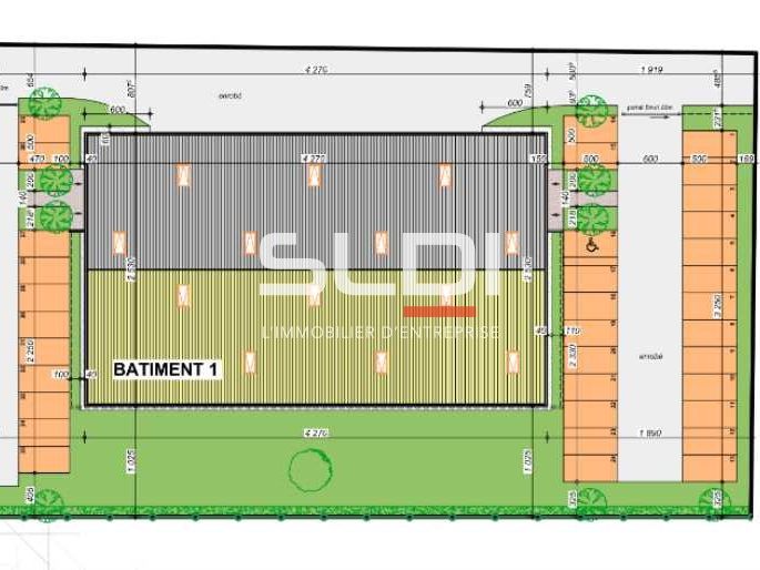 Location entrepots 1881 m² non divisibles