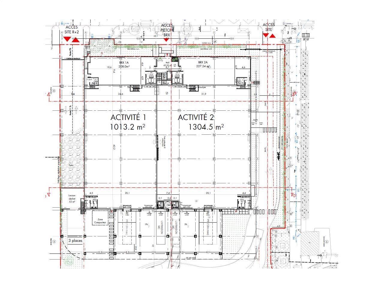 Location Activité 8662.99 m² non divisibles 92000 Nanterre
