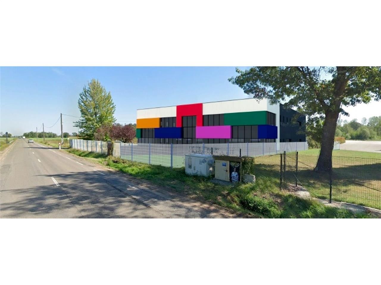 GORREVOD - Façade route nationale - Bâtiment indu