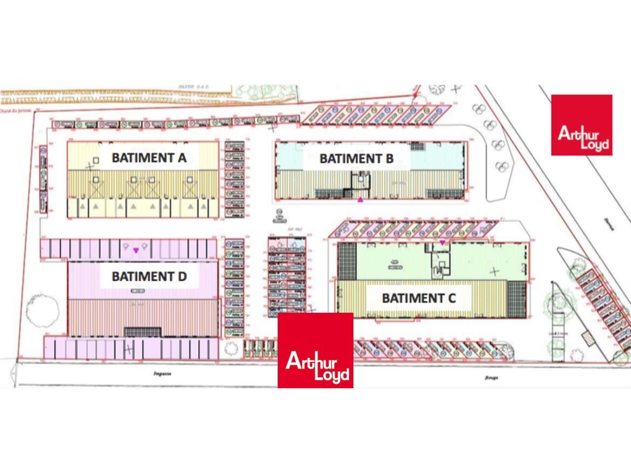 Location bureaux 1653 m² divisibles à partir de 83 m²