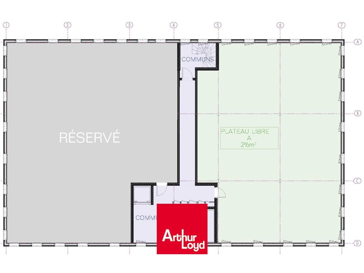 Vente bureaux 355 m² divisibles à partir de 140 m²
