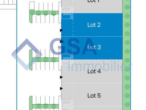Location entrepots 1077 m² divisibles à partir de 538 m²