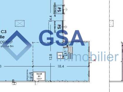 Location entrepots 1306 m² non divisibles