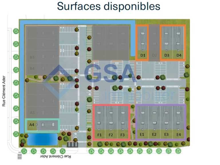 Vente entrepots 464 m² non divisibles