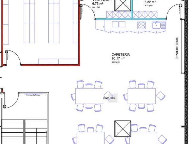 Location bureaux 148 m² non divisibles