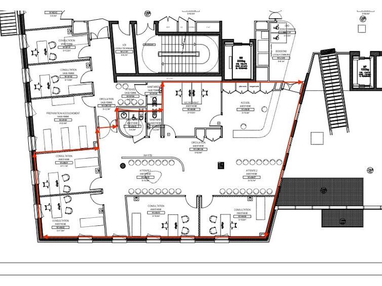 Location bureaux 273 m² non divisibles