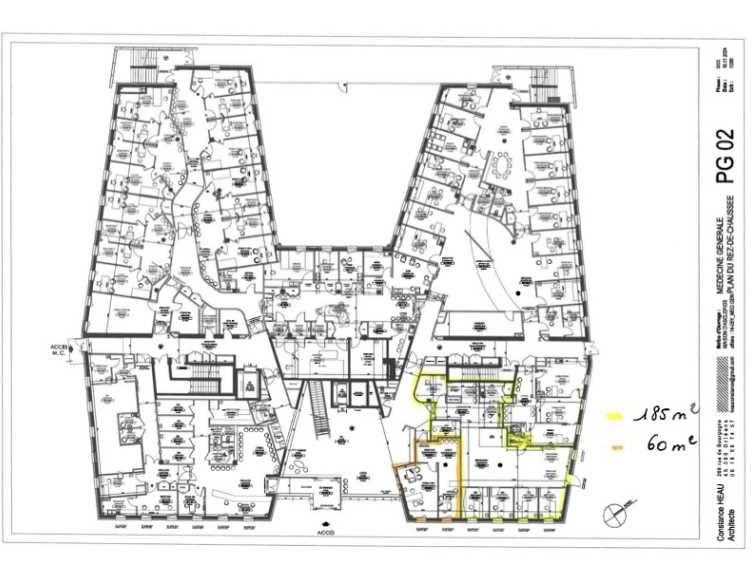 Location bureaux 245 m² non divisibles