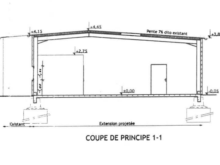 Site clos.  Activités : bardage double peau, isol