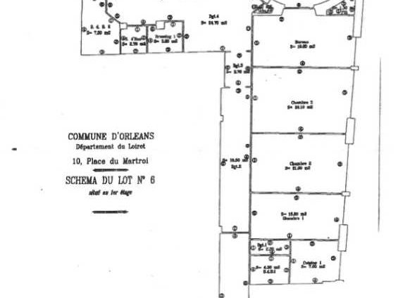 Location bureaux 260 m² non divisibles
