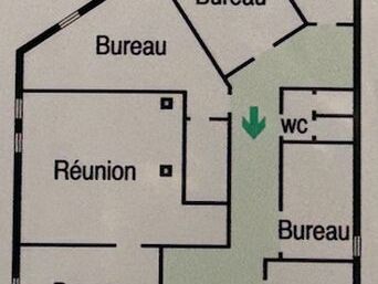 Location bureaux 197 m² non divisibles