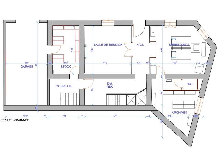Vente bureaux 190 m² non divisibles