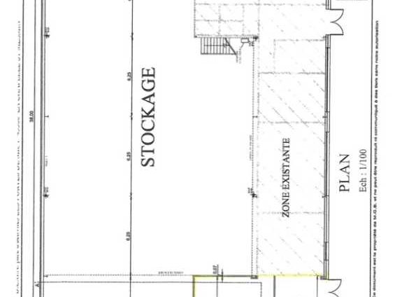 Location entrepots 383 m² non divisibles