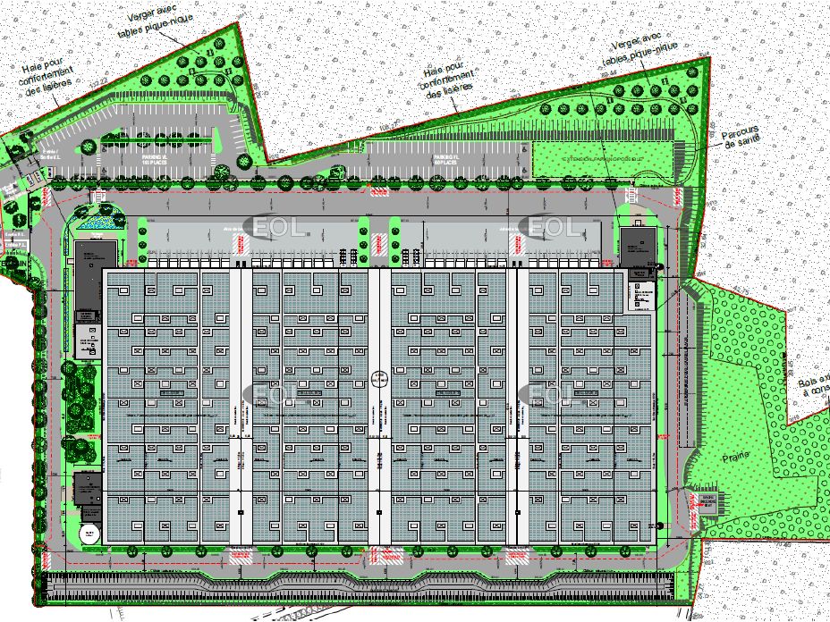 Entrepot ICPE distribution logistrielle
