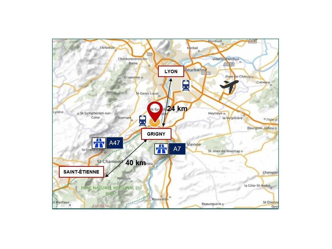 40213 m² pour cetentrepôts classe a en location à Grigny