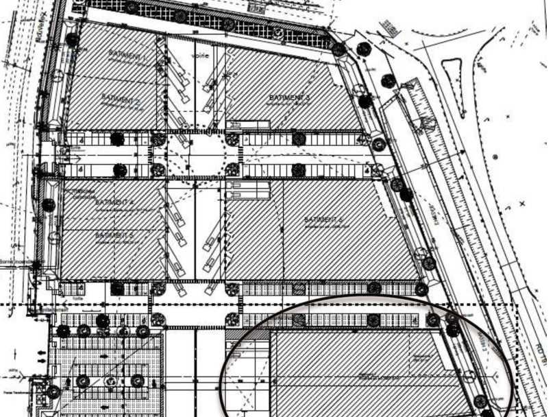 Location entrepots 4447 m² divisibles à partir de 439 m²