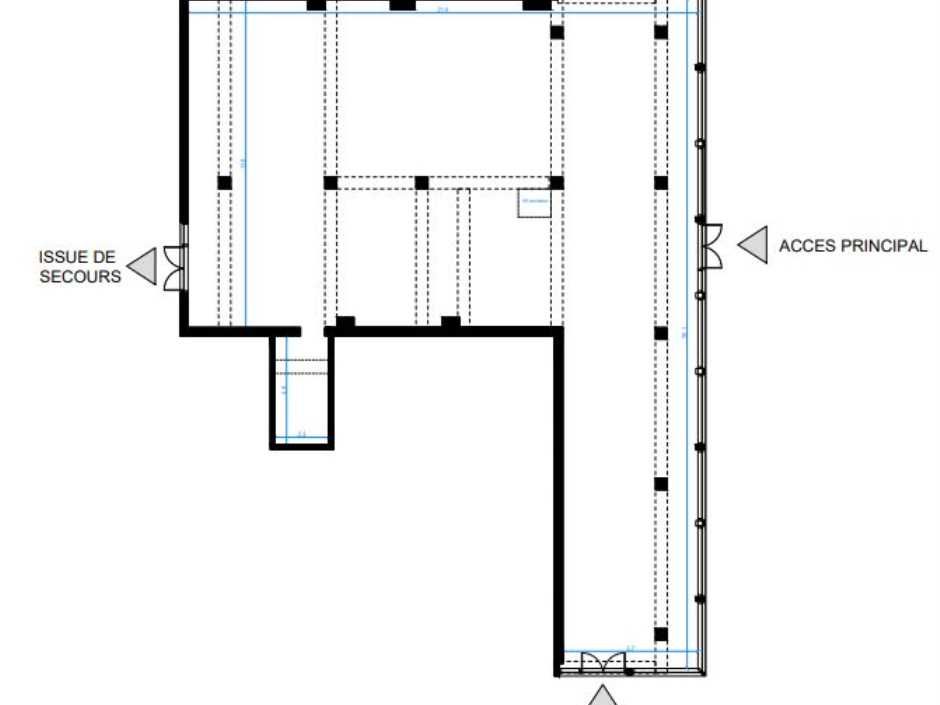 Vente locaux commerciaux 375 m² non divisibles