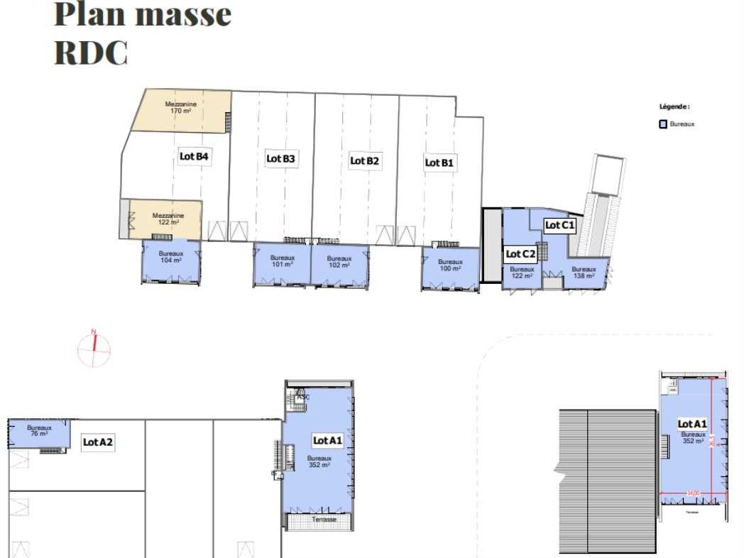 Location entrepots 1574 m² divisibles à partir de 787 m²