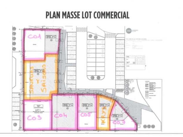 Location locaux commerciaux 286 m² non divisibles