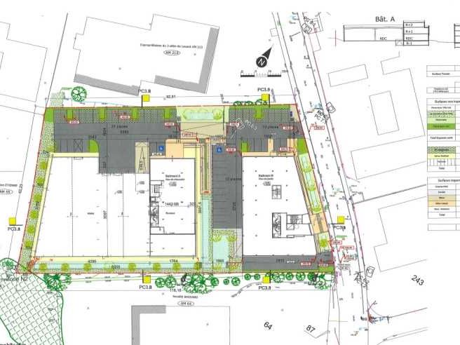 Vente bureaux 1087 m² divisibles à partir de 70 m²