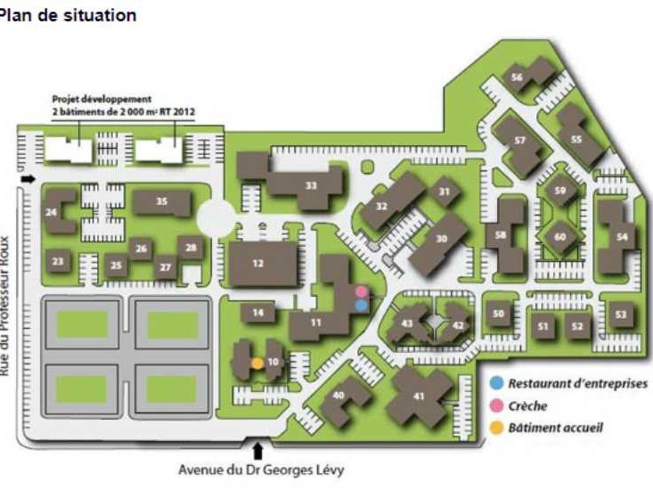 Location bureaux 1827 m² divisibles à partir de 509 m²