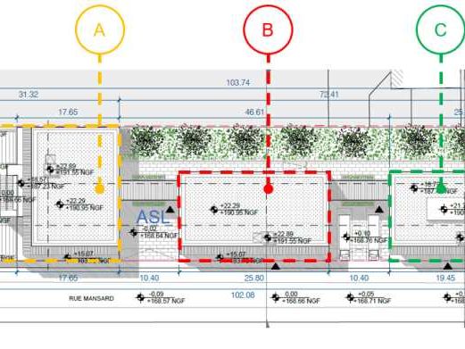 Location bureaux 922 m² divisibles à partir de 123 m²