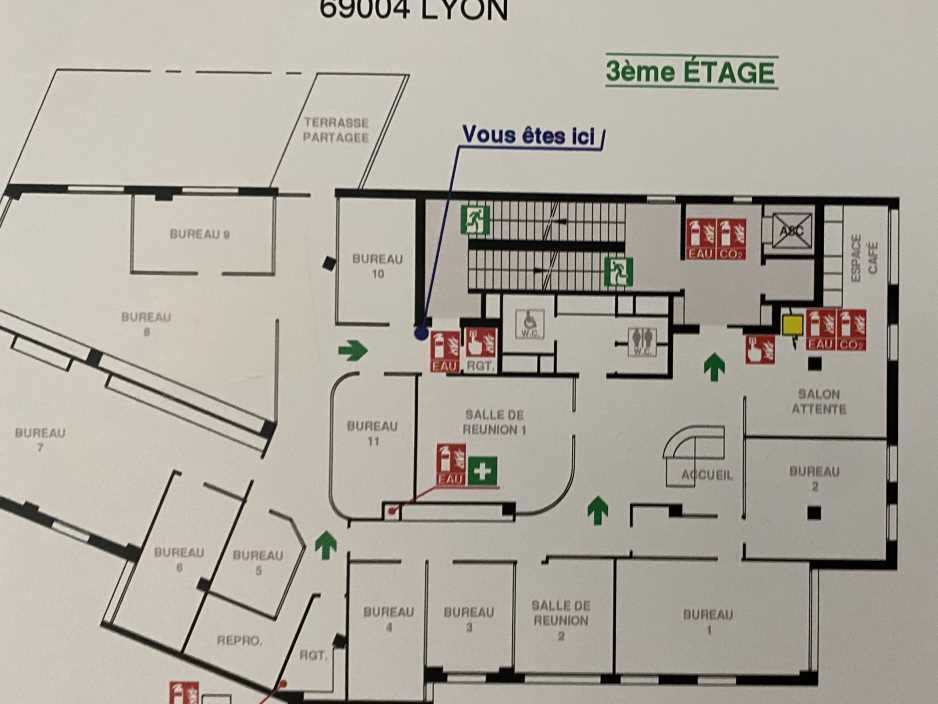 Location bureaux 1019 m² divisibles à partir de 174 m²
