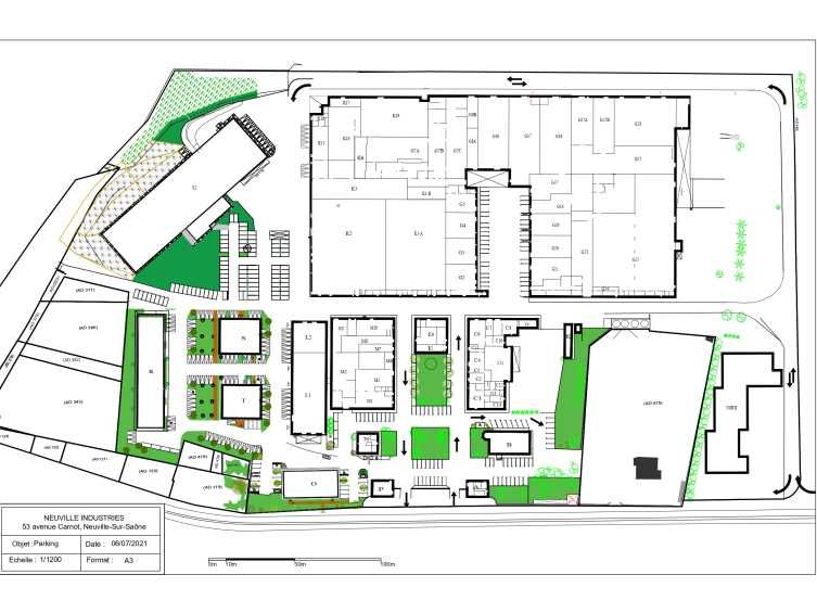 Location entrepots 3365 m² divisibles à partir de 138 m²