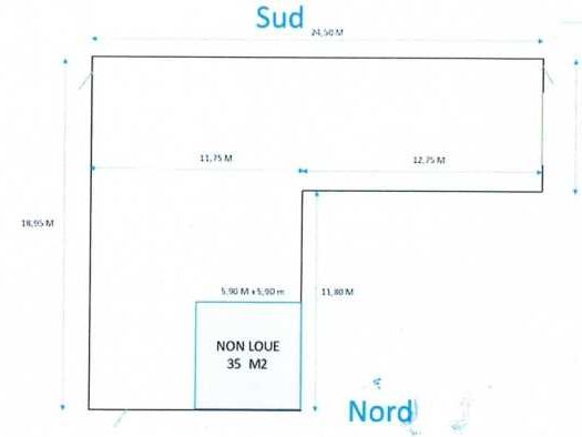 Location entrepots 279 m² non divisibles