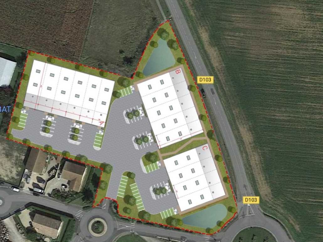 Vente entrepots 6937 m² divisibles à partir de 1828 m²