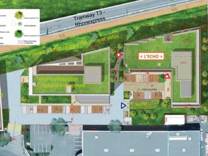 Location bureaux 2504 m² divisibles à partir de 190 m²