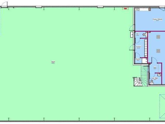 Location entrepots 801 m² non divisibles