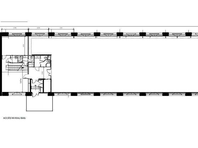 Location bureaux 933 m² divisibles à partir de 126 m²